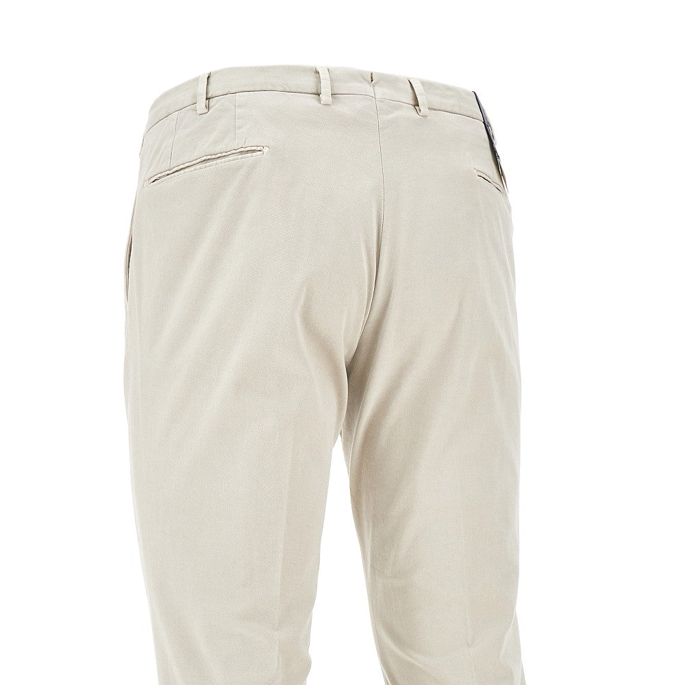 Stretch gabardine trousers