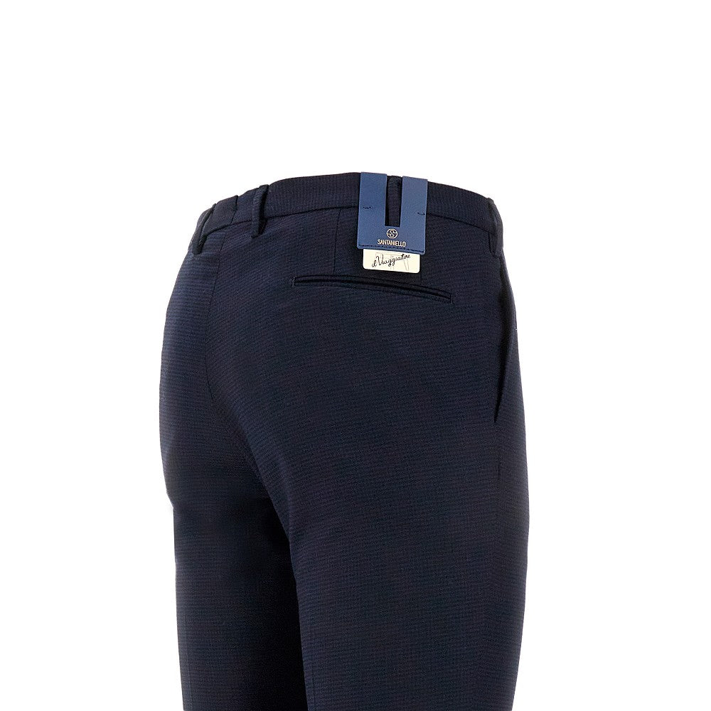 Pantalone in misto lana pied de poule