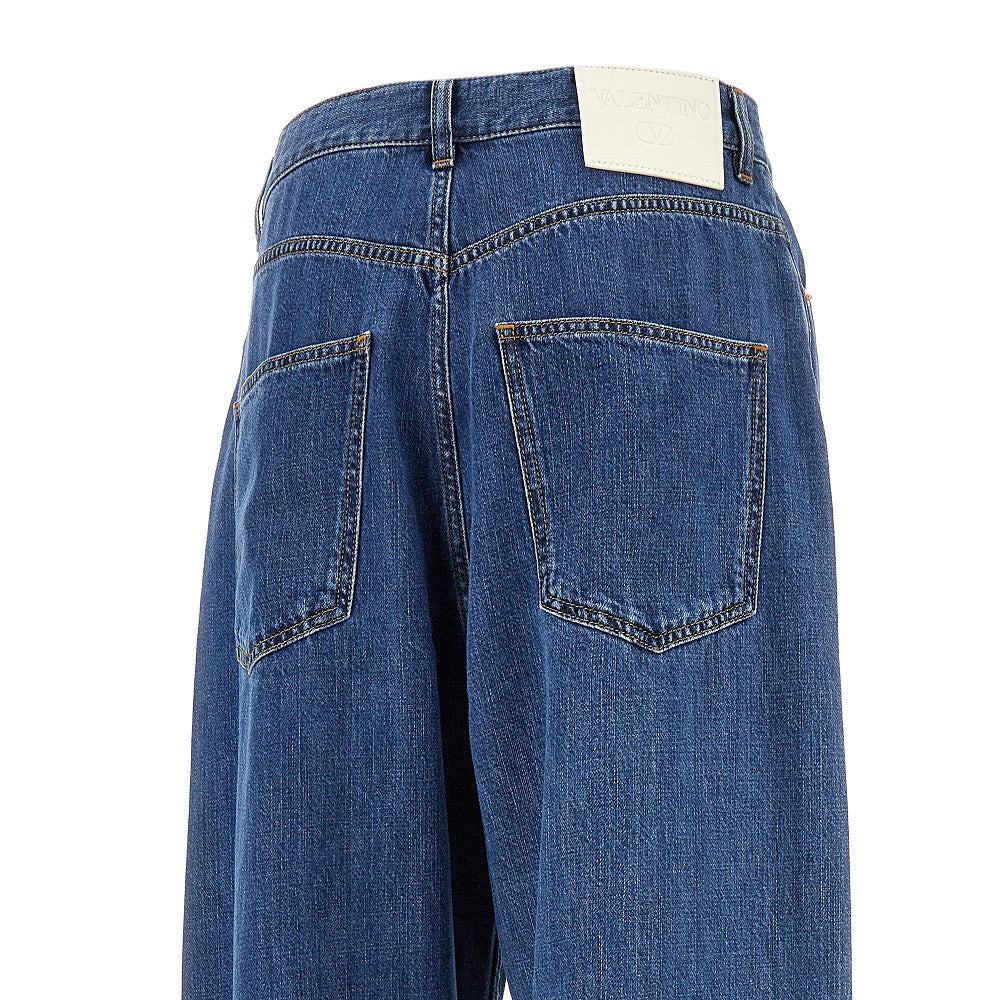 Cotton and lyocell Baggy Fit jeans