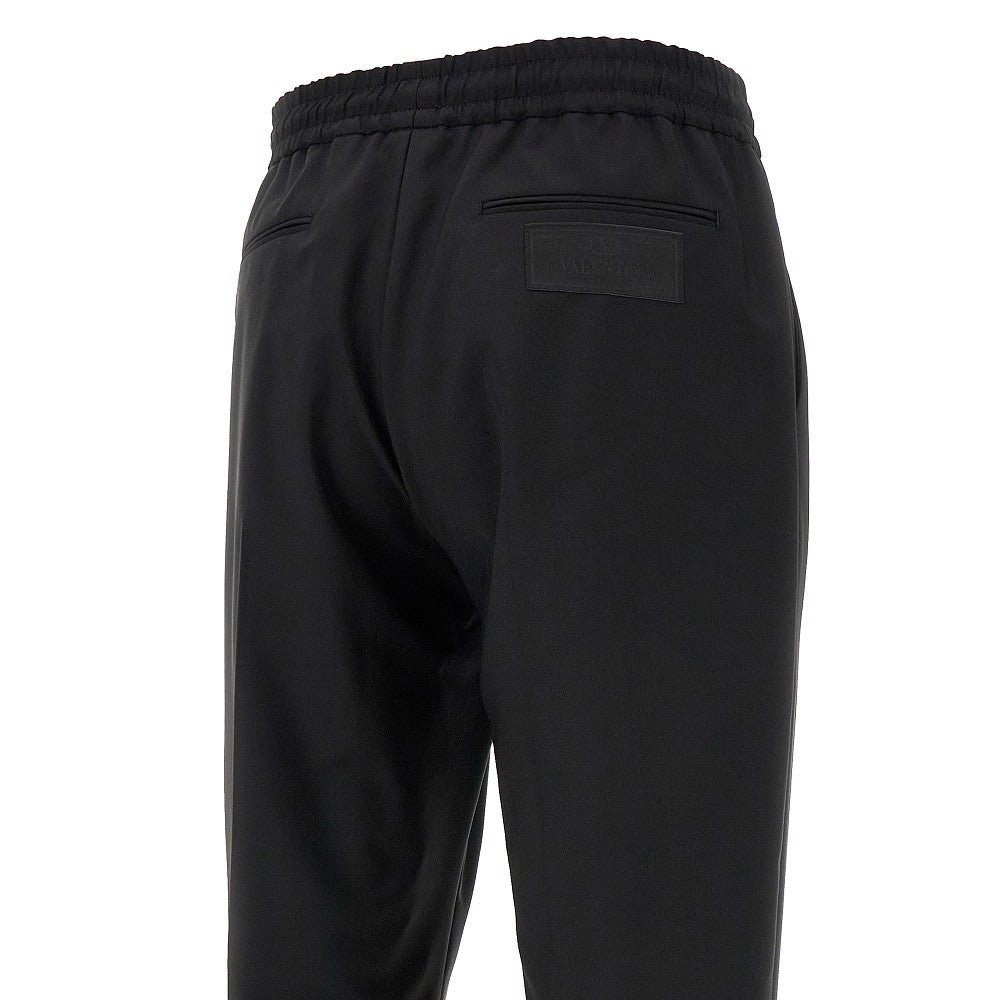 Pantalone in lana e mohair con coulisse