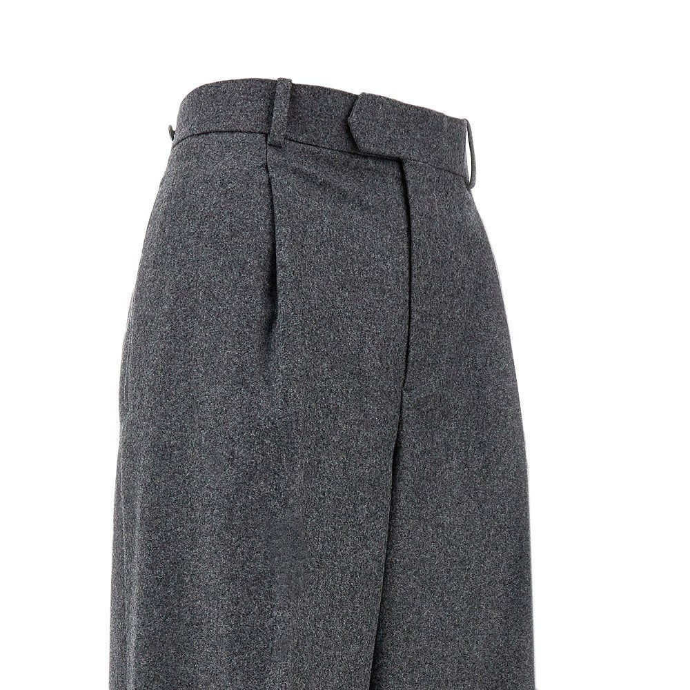 Flannel wide leg pants