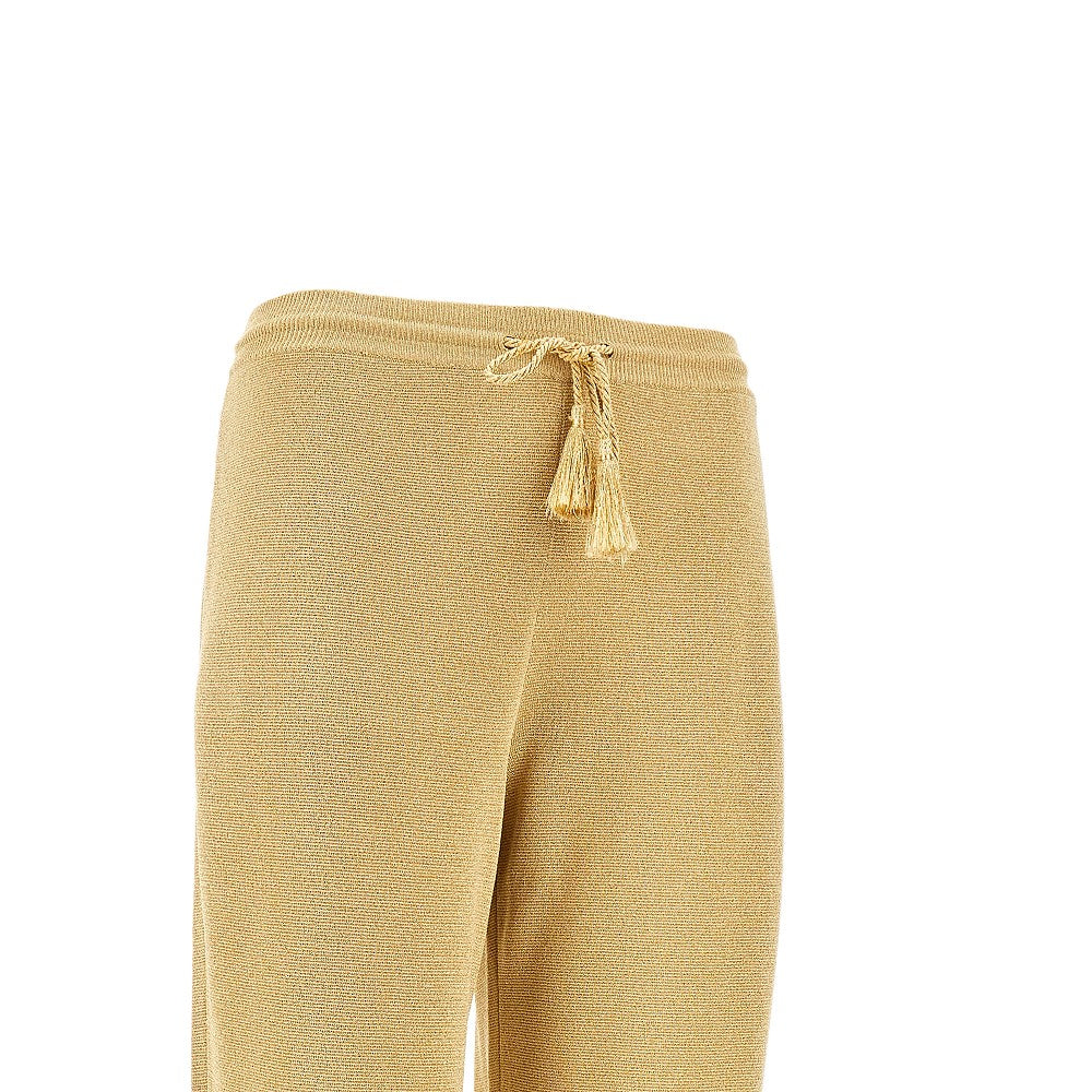 Pantalone in maglia lurex
