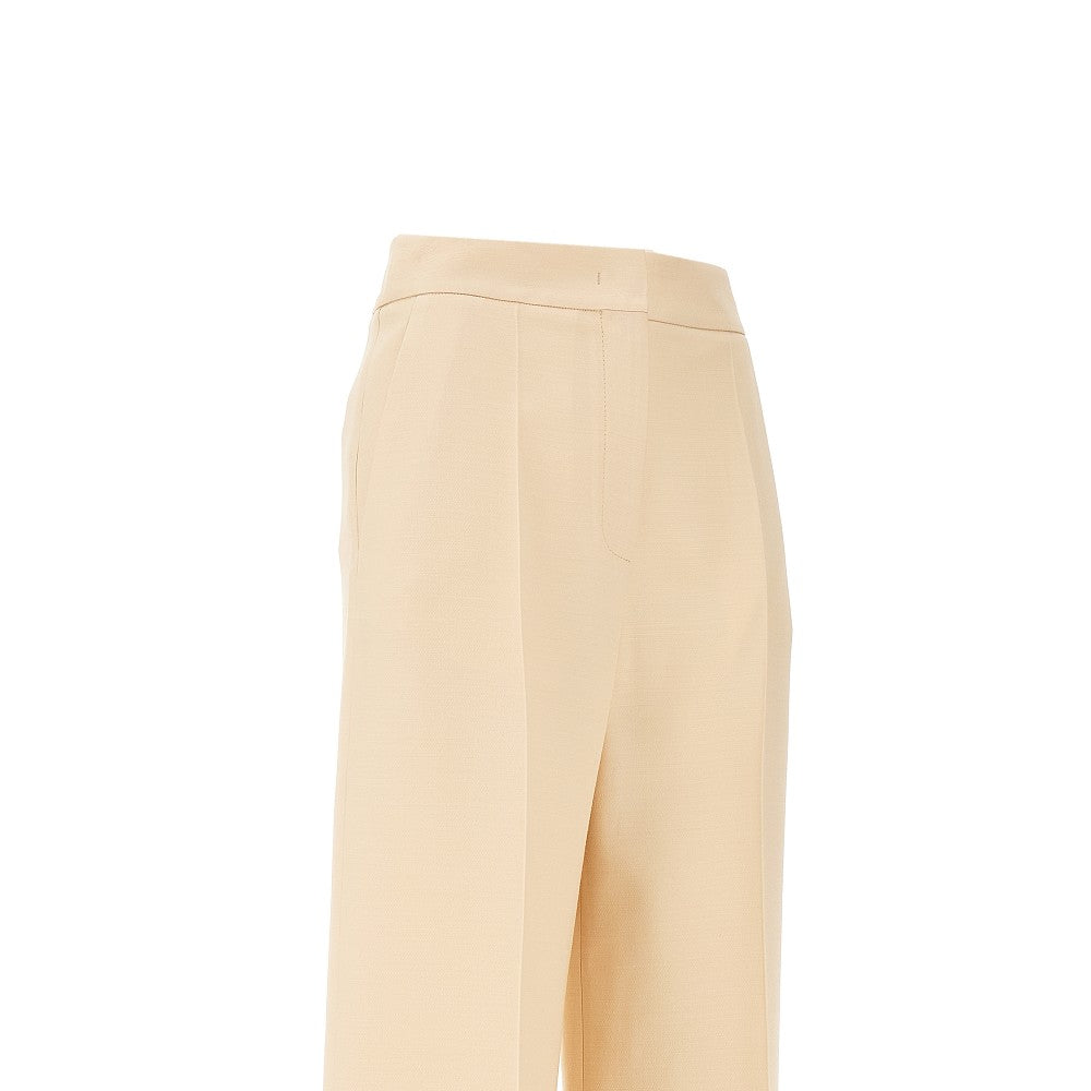 Pantalone in Crepe Couture con risvolto
