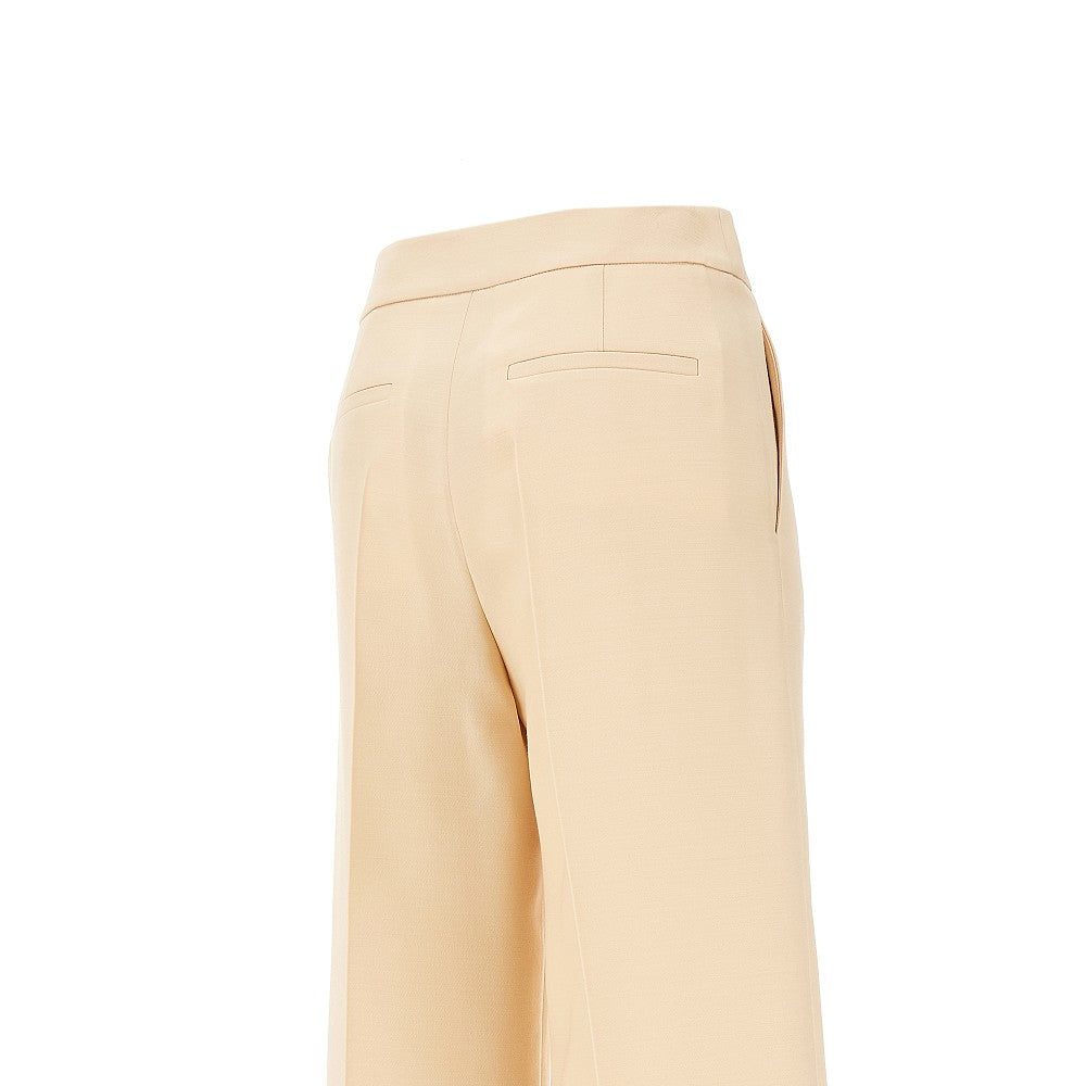 Pantalone in Crepe Couture con risvolto