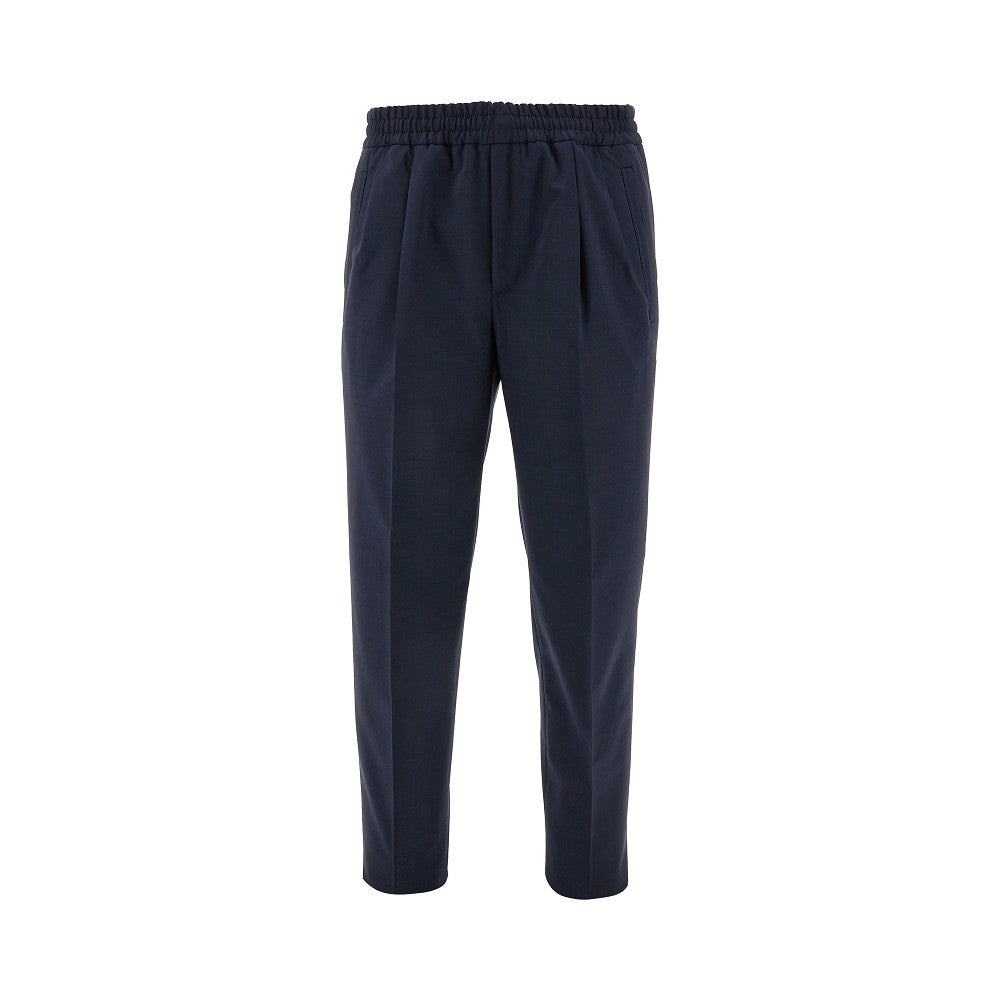 Pantalone Jogger Fit in misto lana
