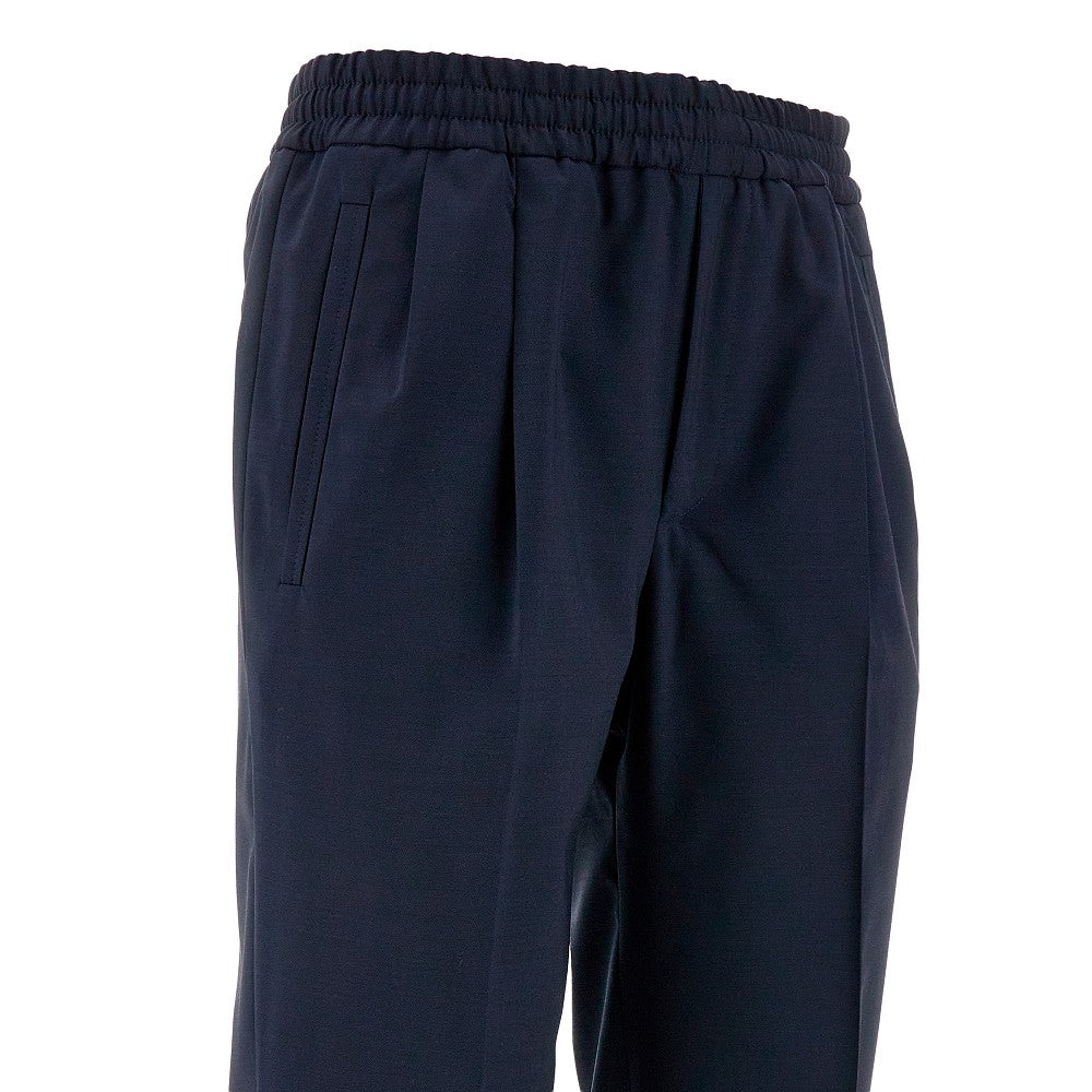 Pantalone Jogger Fit in misto lana