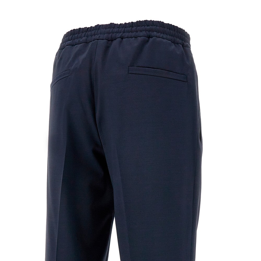 Pantalone Jogger Fit in misto lana