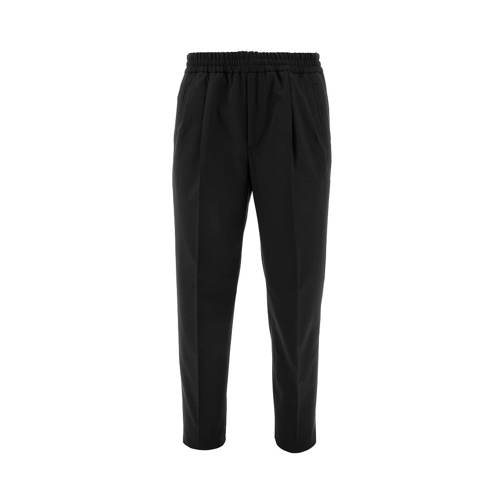 Pantalone Jogger Fit in misto lana