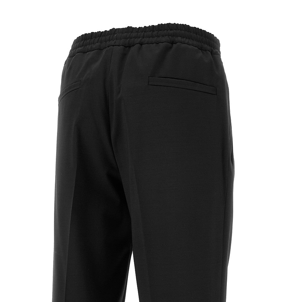 Pantalone Jogger Fit in misto lana