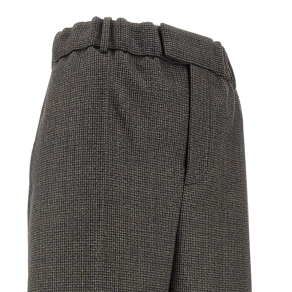 Pantalone in lana pied-de-poule