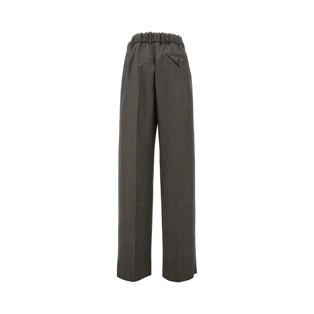 Pantalone in lana pied-de-poule