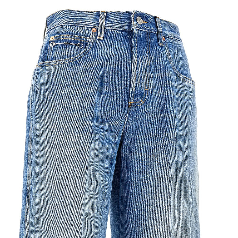 Jeans oversize con dettaglio Morsetto