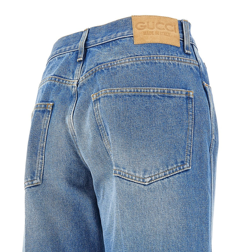 Jeans oversize con dettaglio Morsetto