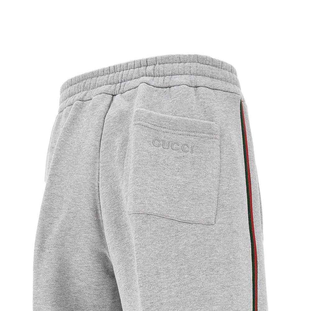 Sweatpants with Web ribbon trims