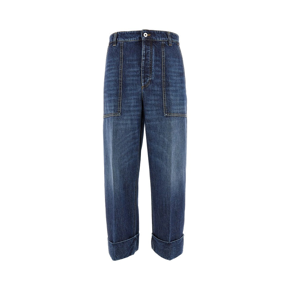 Jeans Loose Fit con risvolto