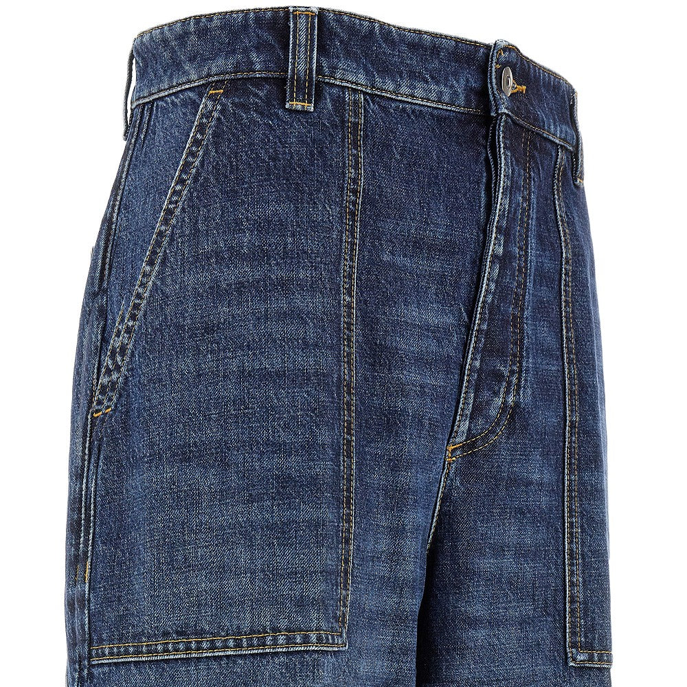 Jeans Loose Fit con risvolto