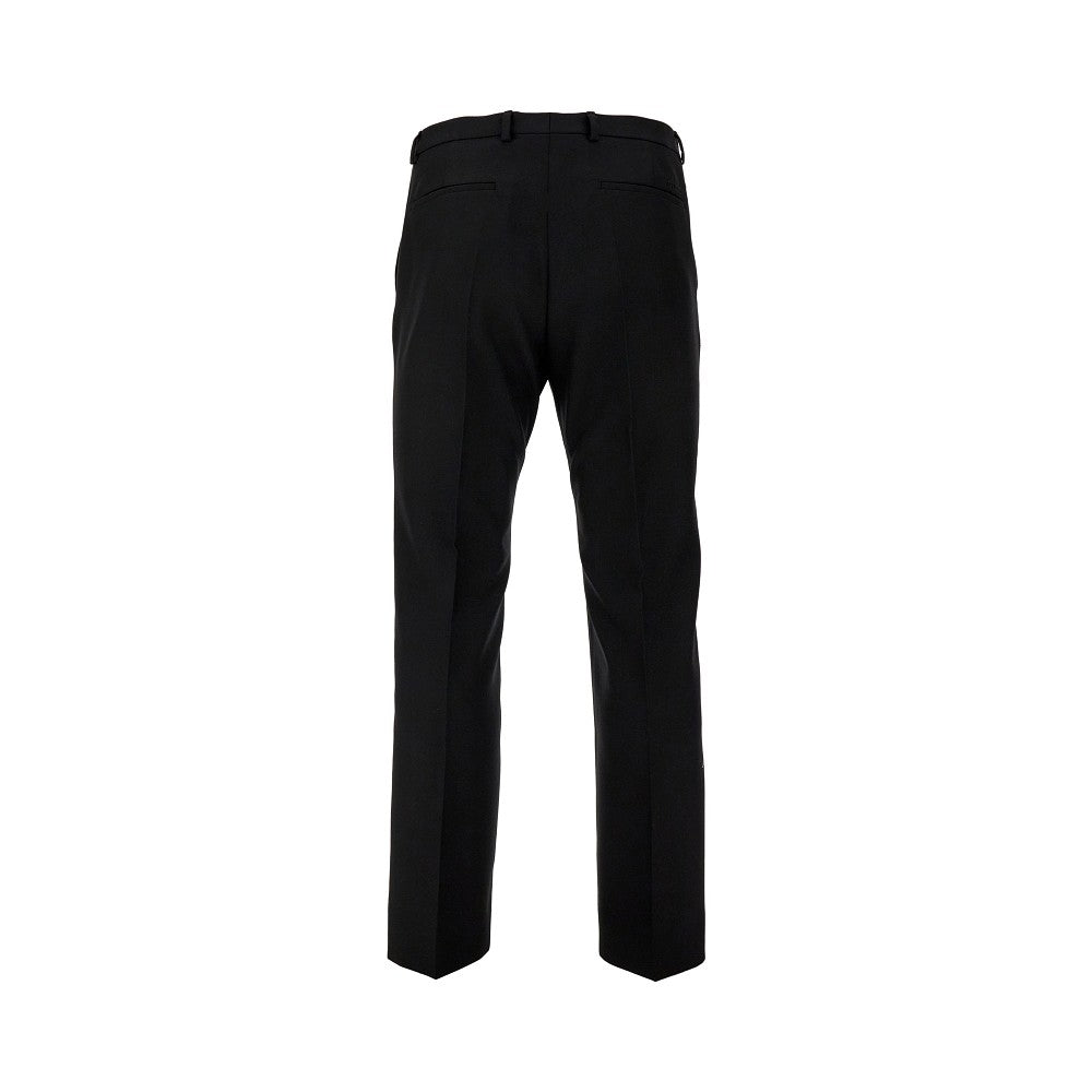 Pantalone in twill di misto lana