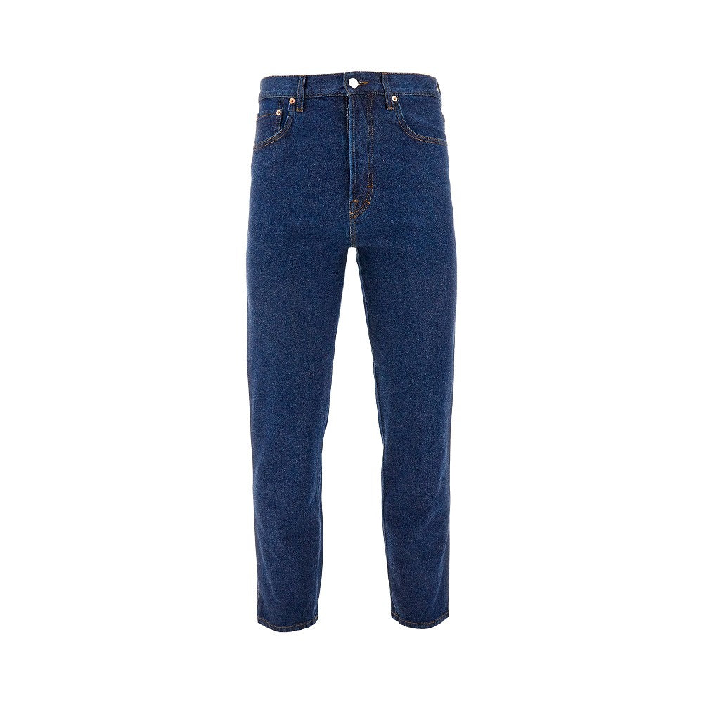 Pantalone cropped in denim