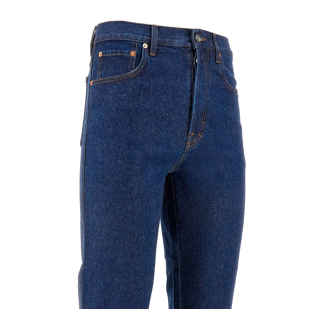 Pantalone cropped in denim