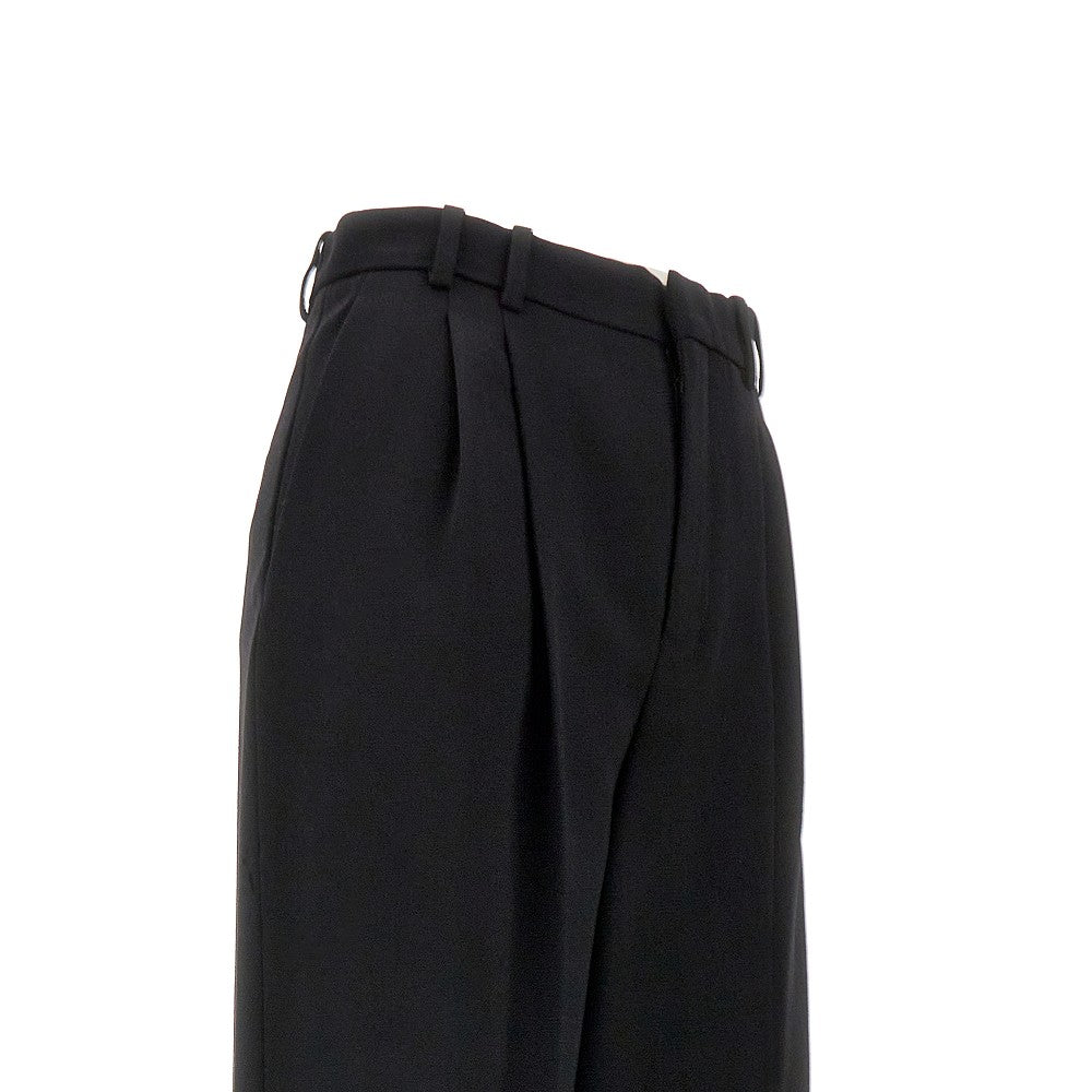 Grain de Poudre wool wide leg pants
