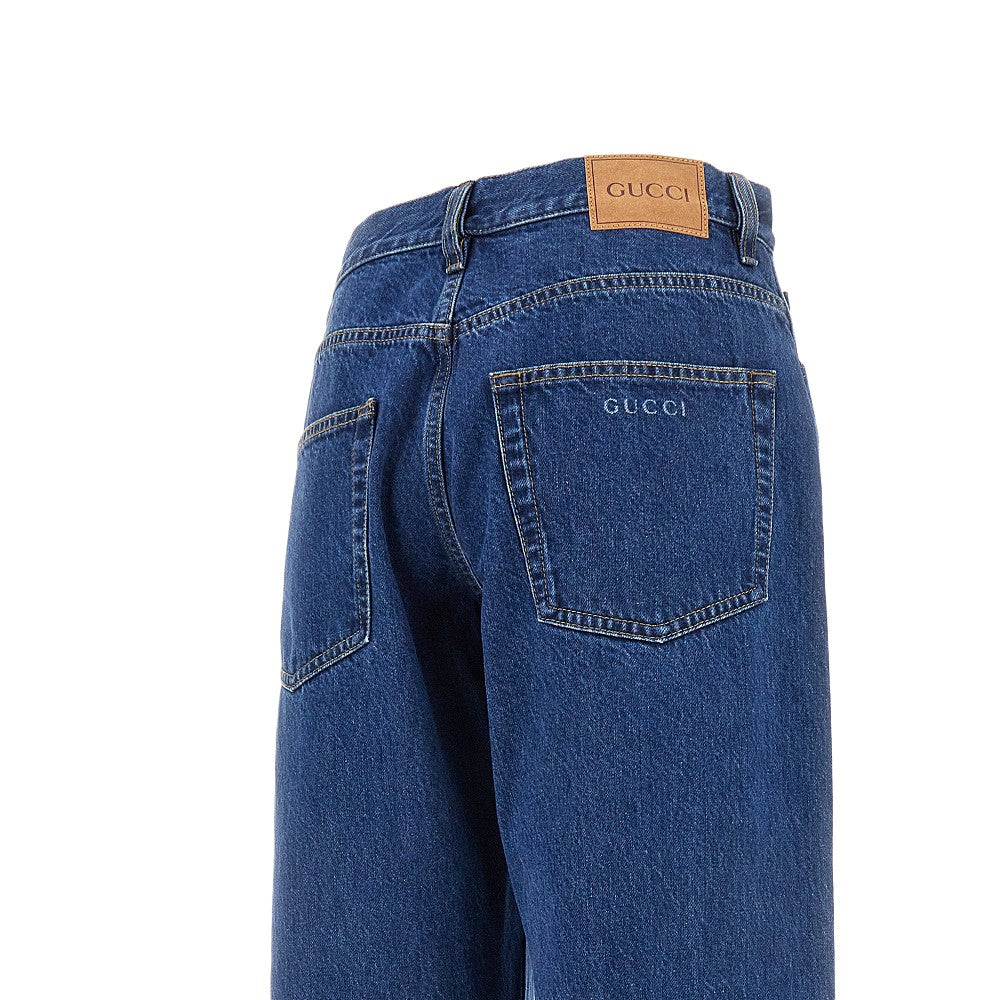 Pantalone Wide Leg in denim