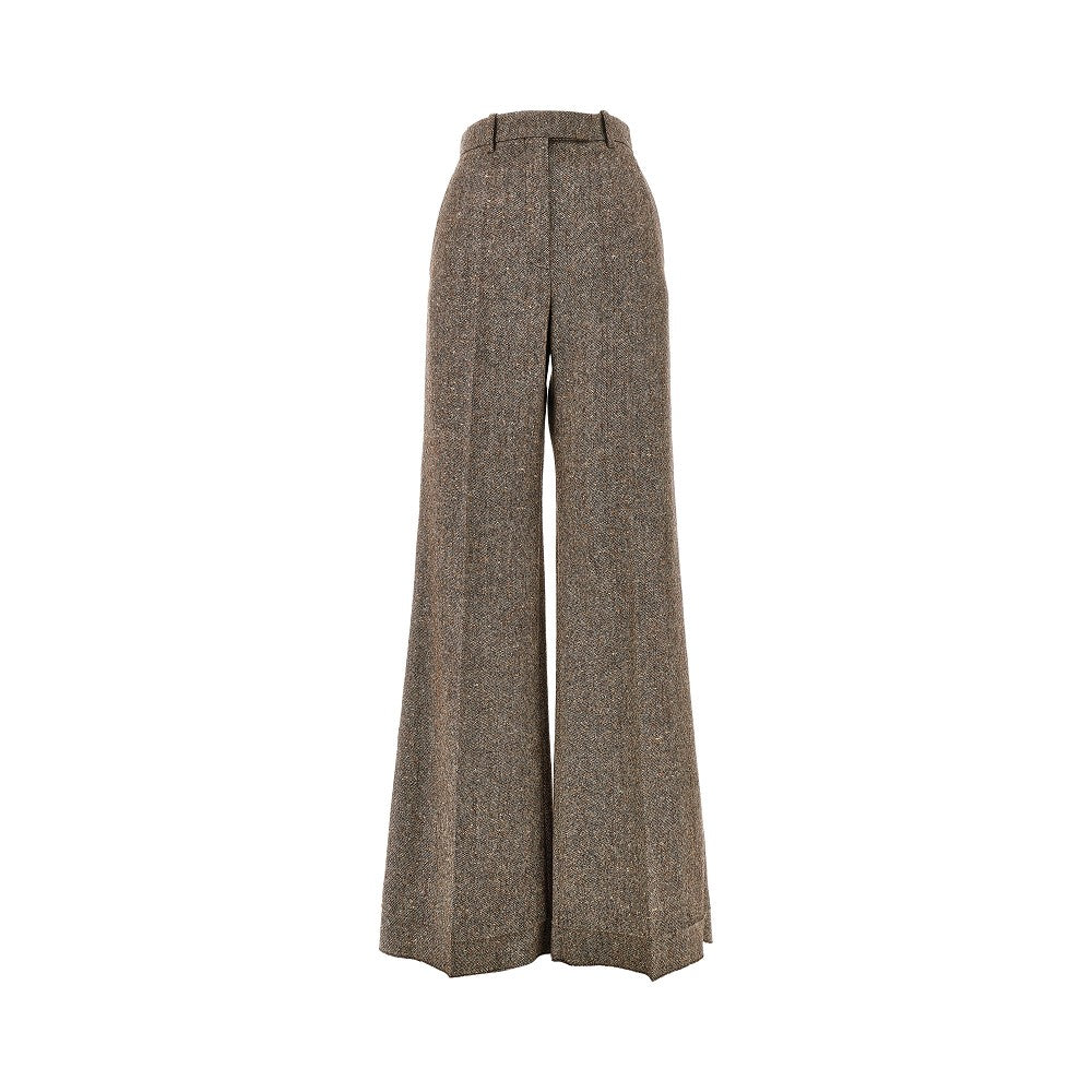 Natté Buttoned palazzo pants