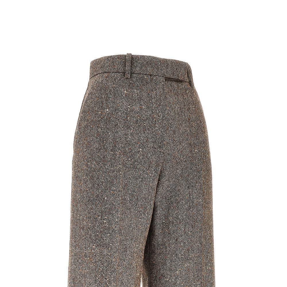 Natté Buttoned palazzo pants