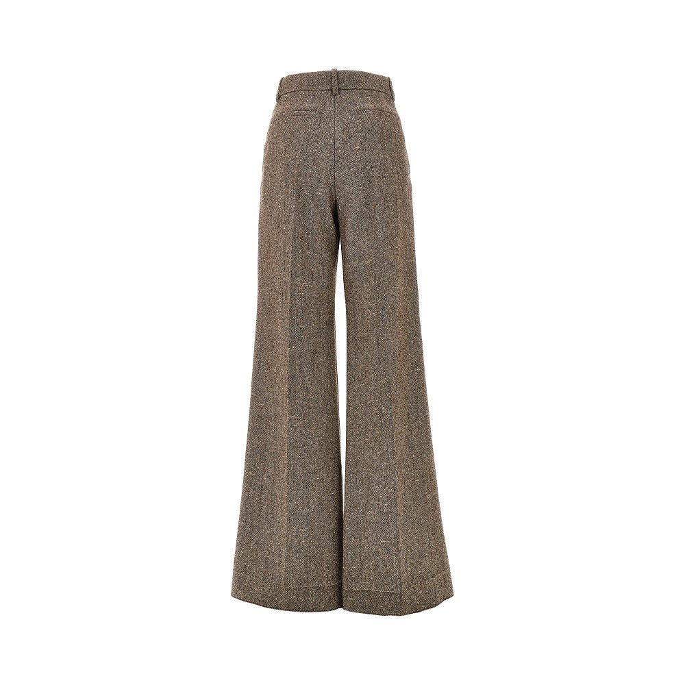 Natté Buttoned palazzo pants