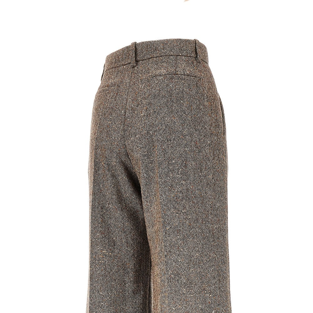 Natté Buttoned palazzo pants