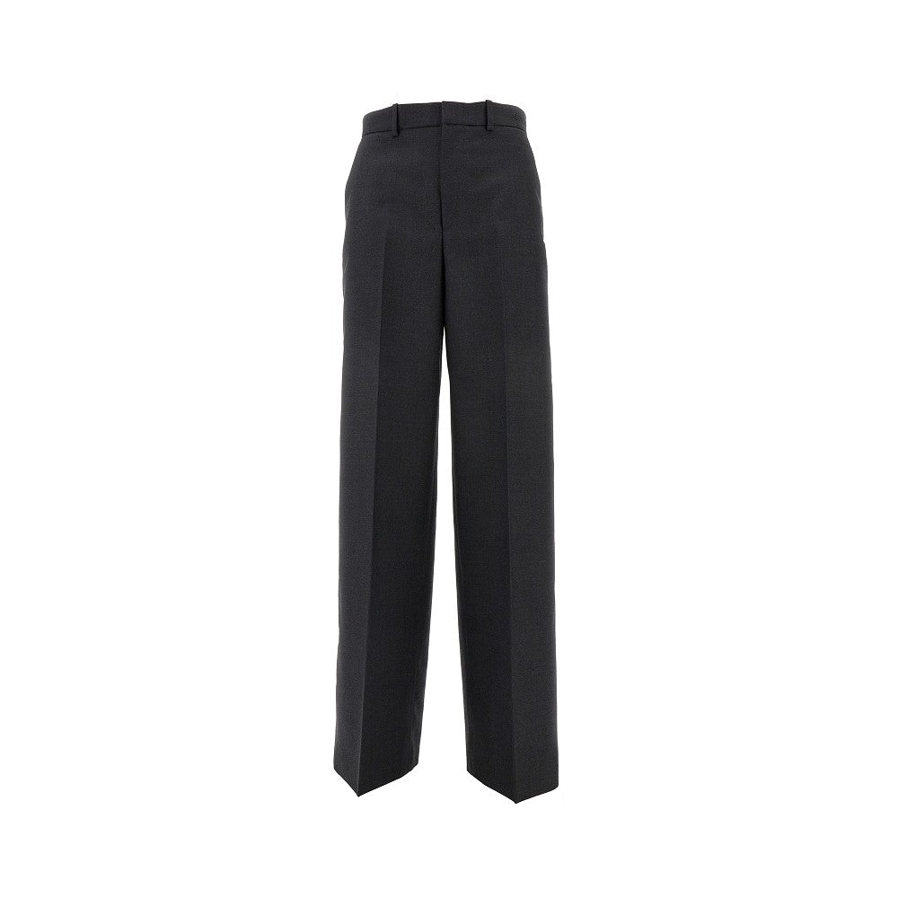 Pantalone a gamba ampia in lana