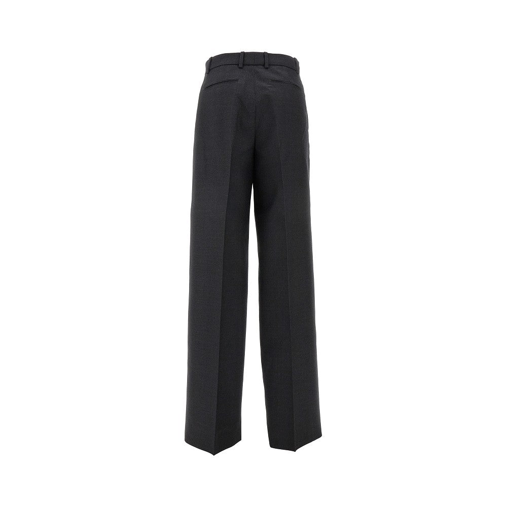 Pantalone a gamba ampia in lana