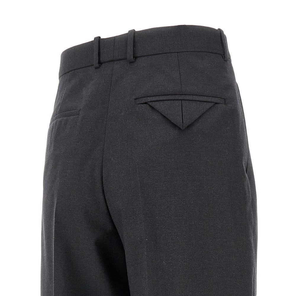 Pantalone sartoriale in lana con pinces
