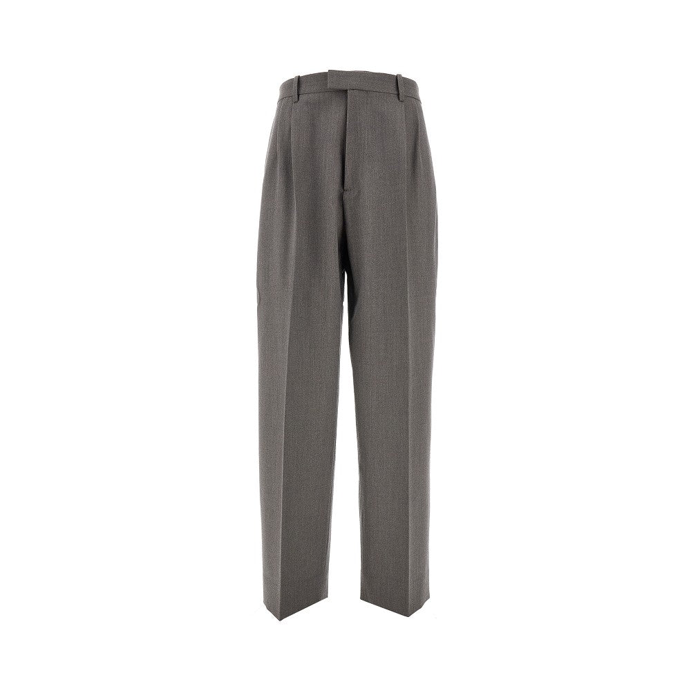 Pantalone in misto lana con pinces