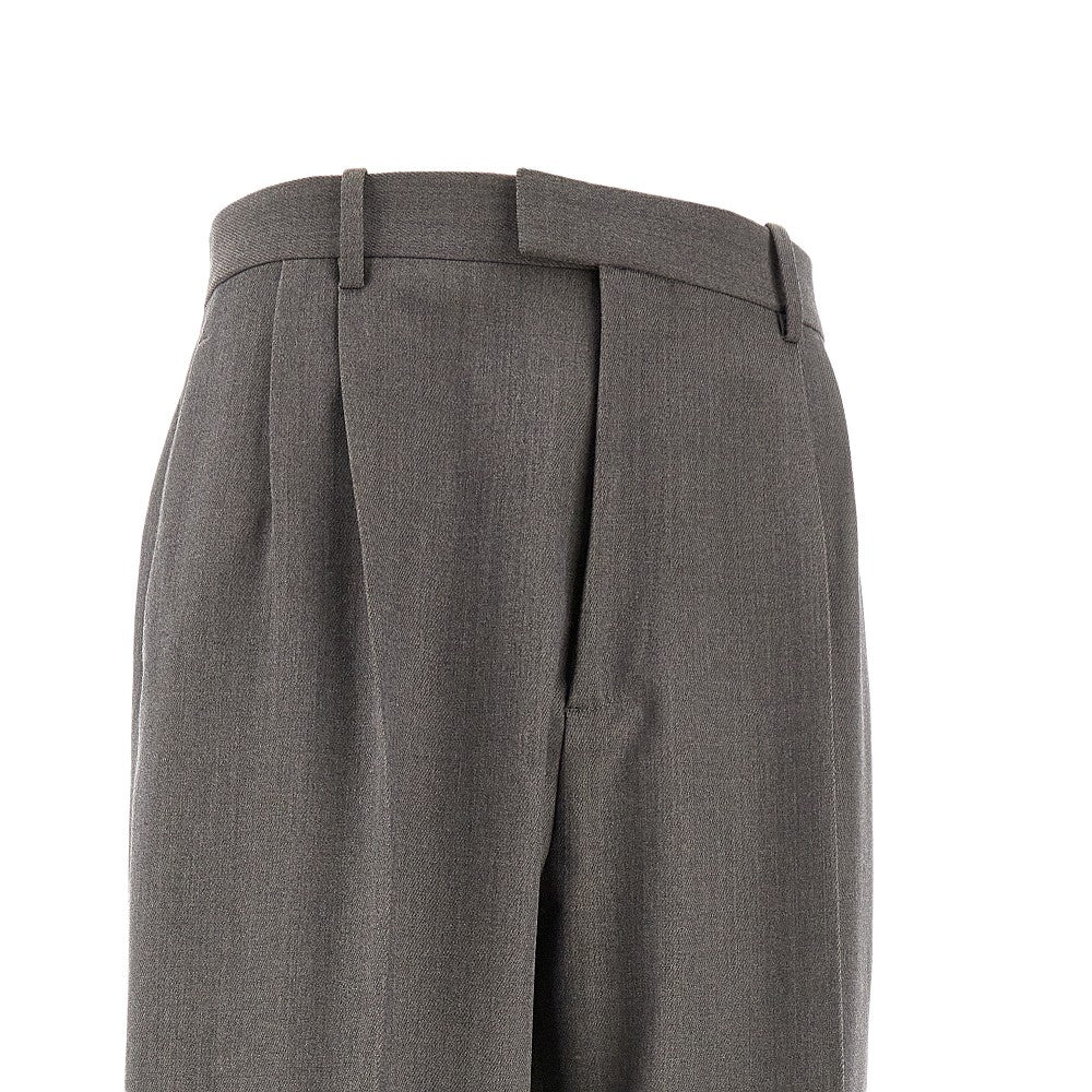 Pantalone in misto lana con pinces