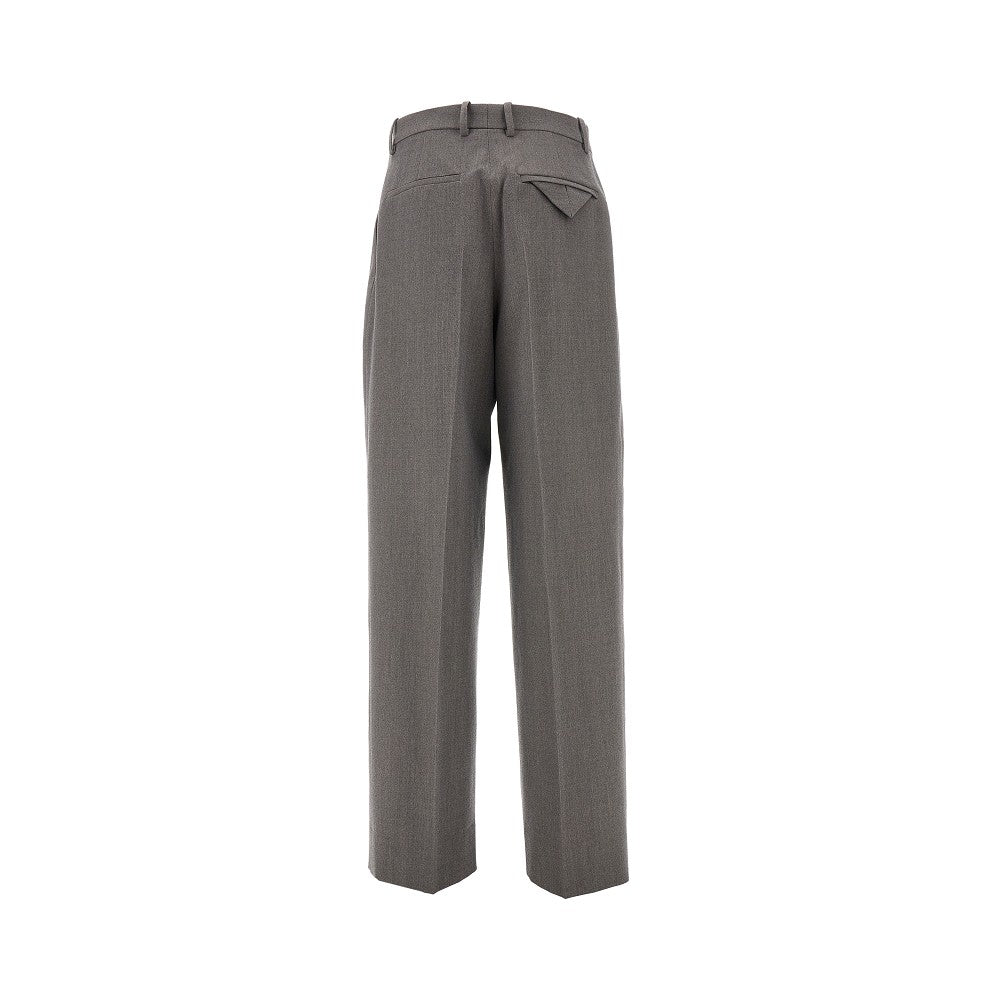 Pantalone in misto lana con pinces