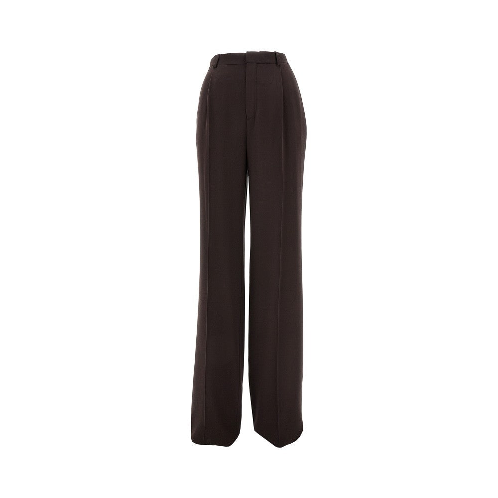 Pantalone sartoriale in crepe di seta