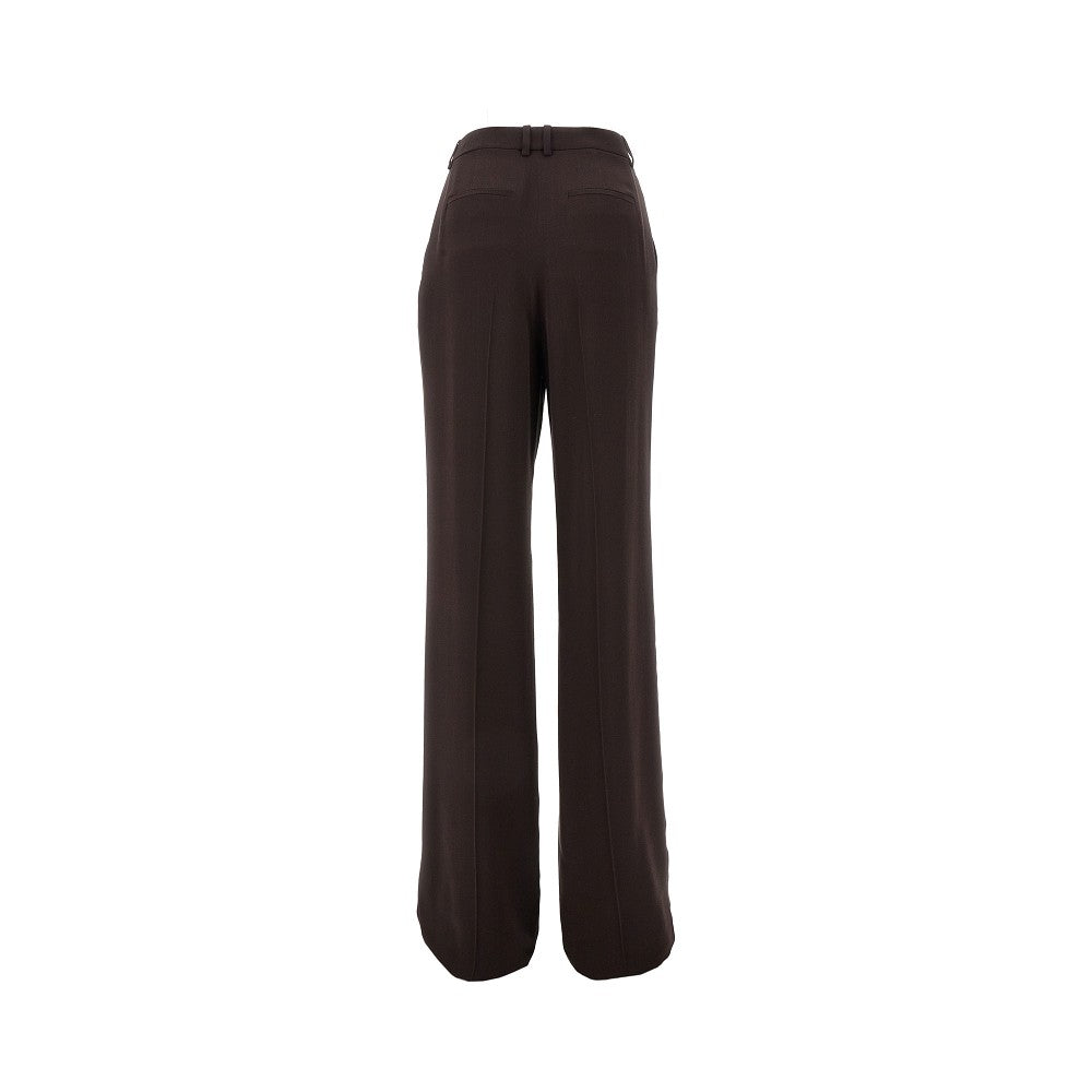 Pantalone sartoriale in crepe di seta