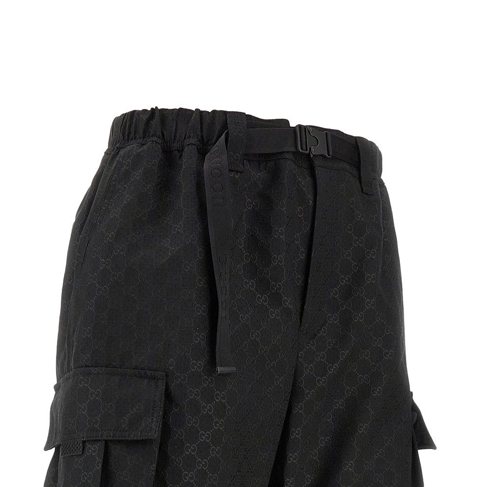 Pantalone cargo in tela GG