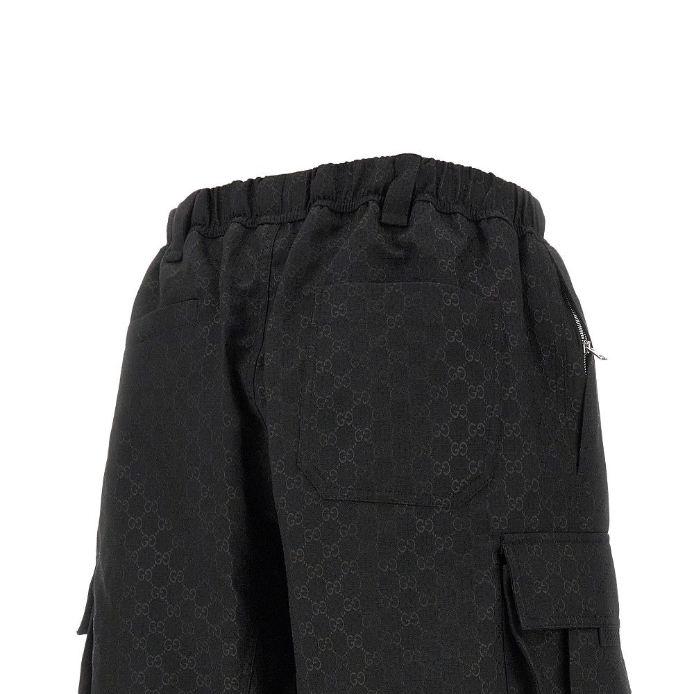 Pantalone cargo in tela GG