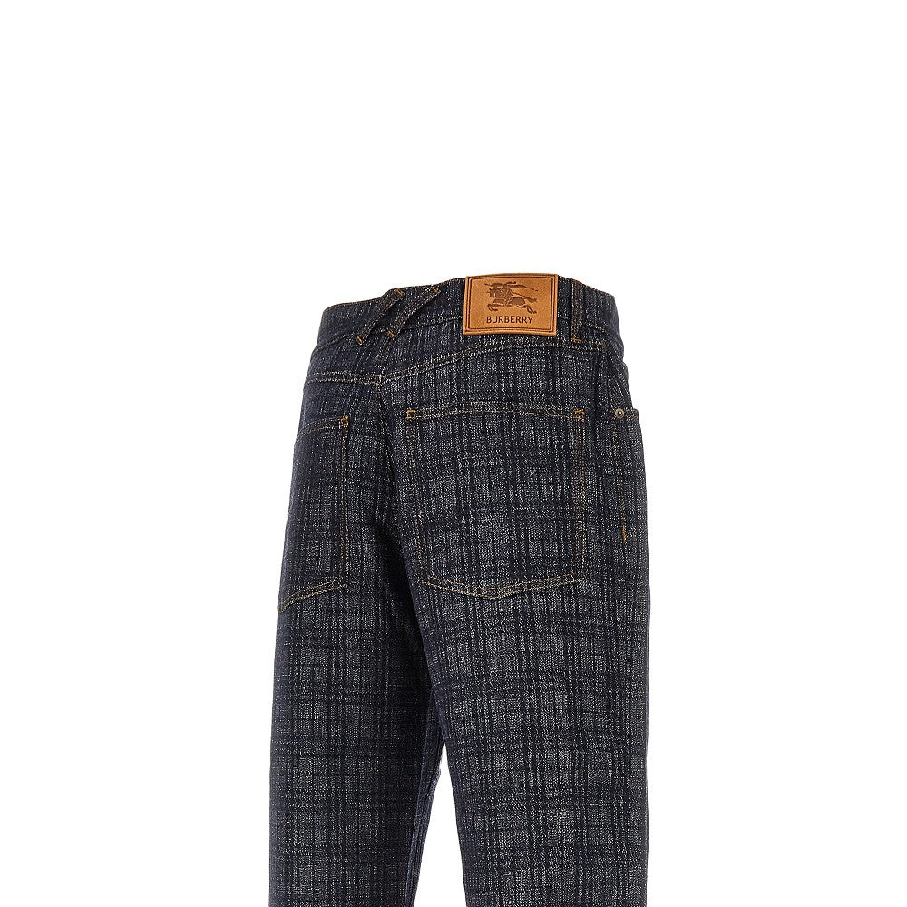 Check denim Loose Fit jeans