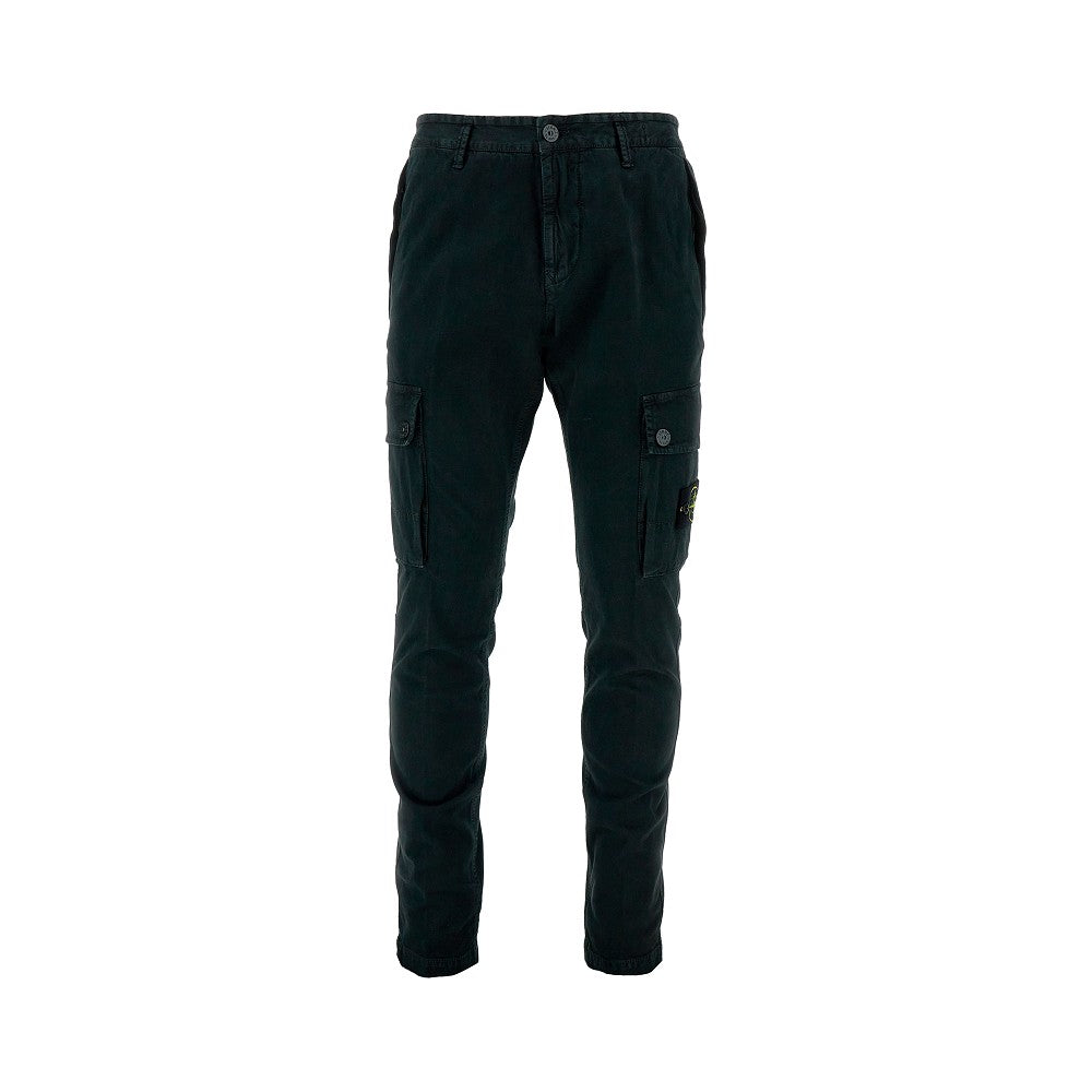 Pantalone cargo in cotone elasticizzato
