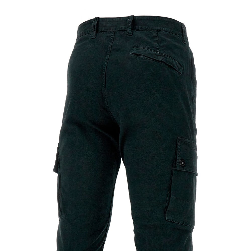 Pantalone cargo in cotone elasticizzato