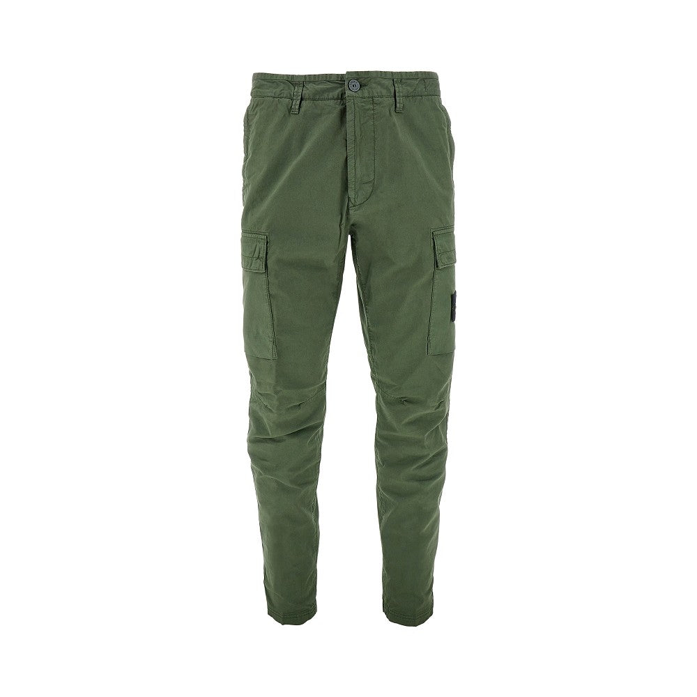 Pantalone cargo in cotone stretch