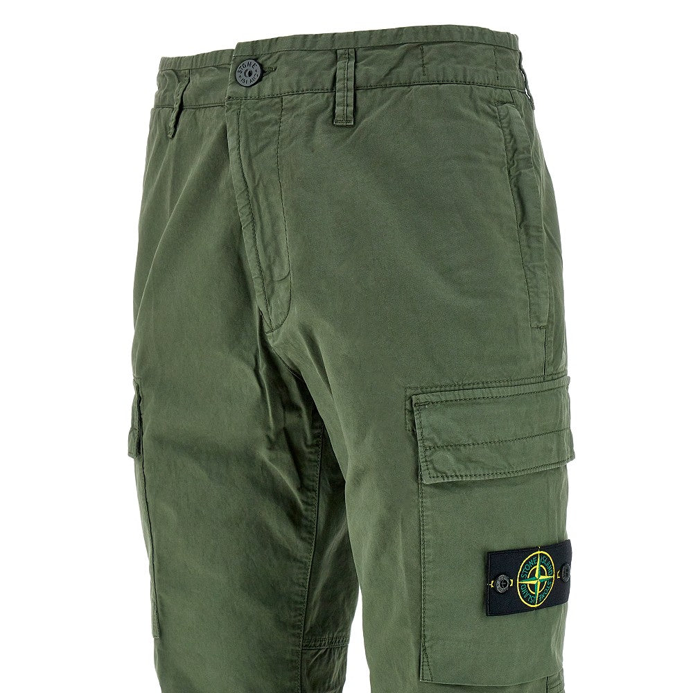Pantalone cargo in cotone stretch