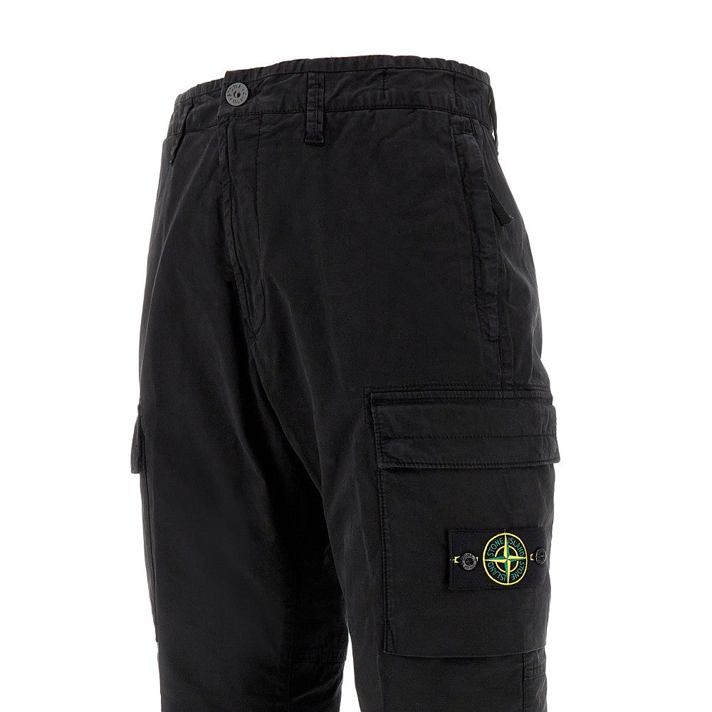 Pantalone cargo in cotone stretch