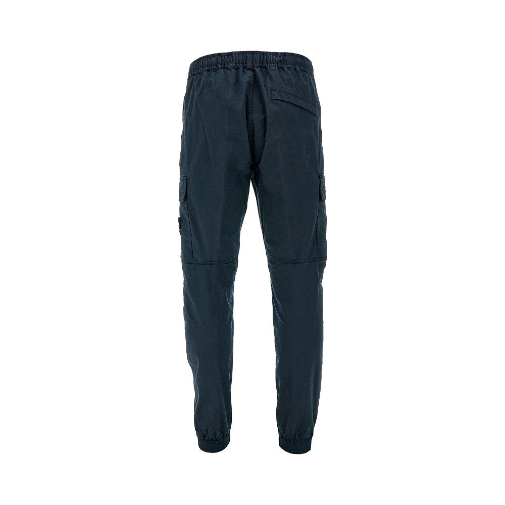 Stretch cotton cargo trousers