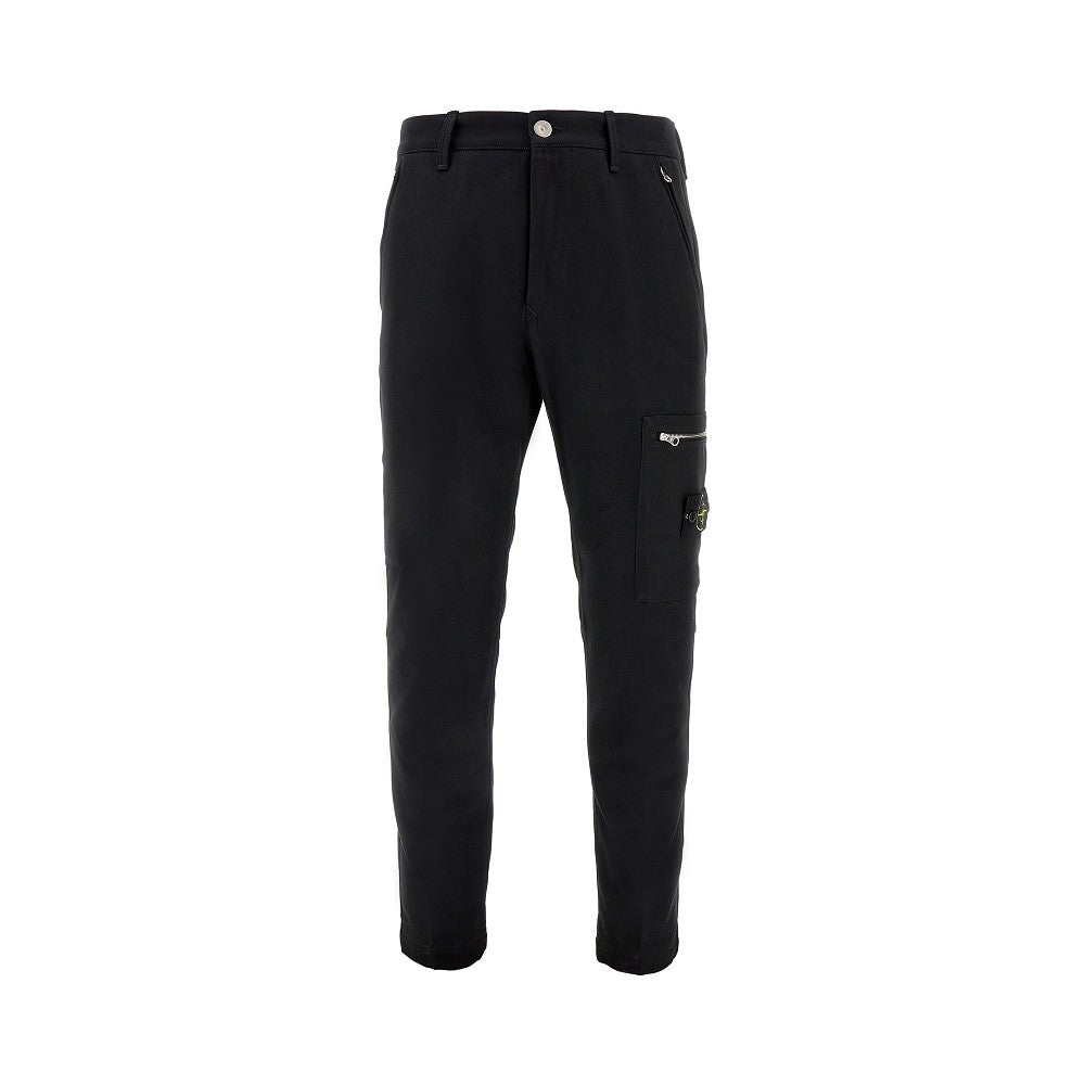 Pantalone affusolato in gabardine