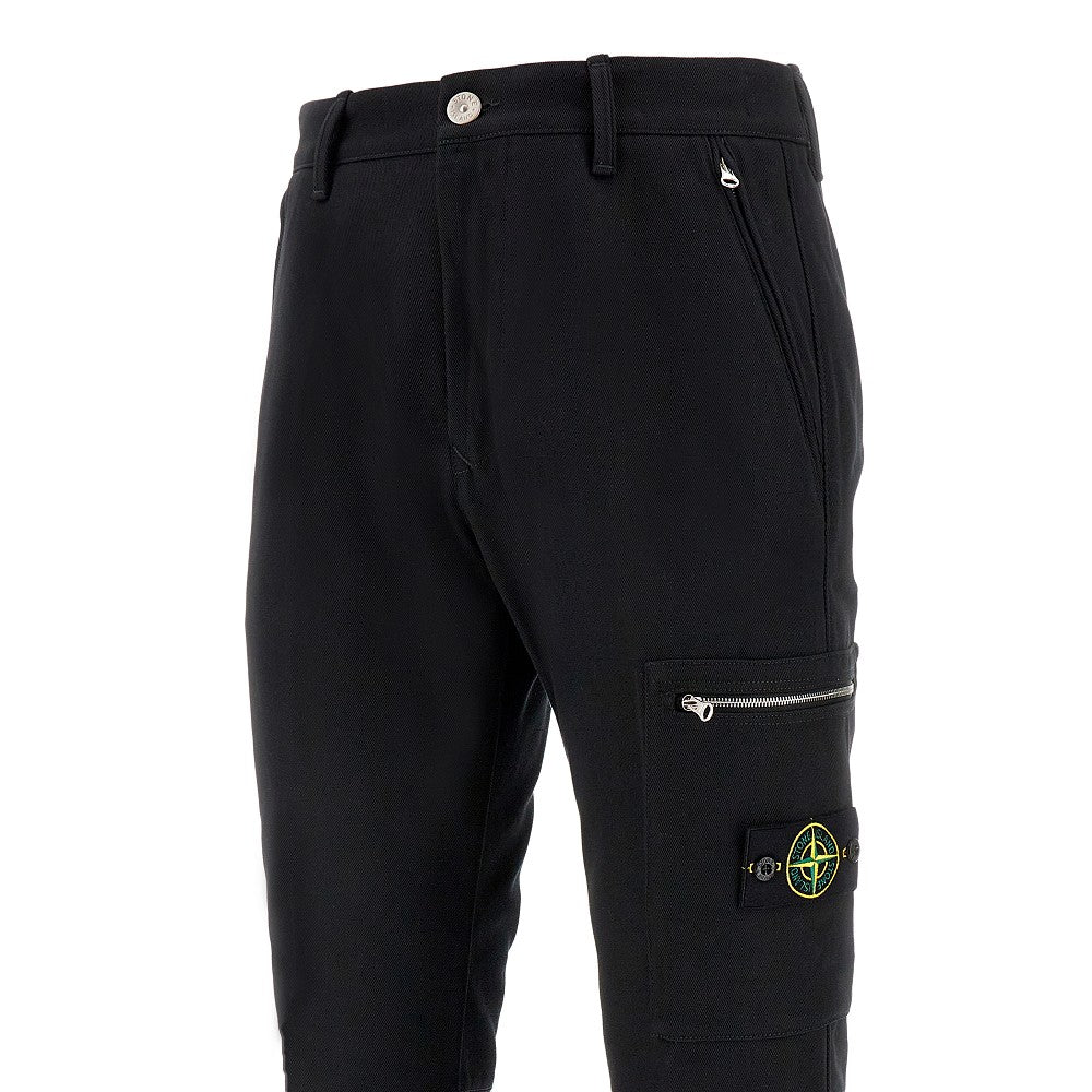 Pantalone affusolato in gabardine