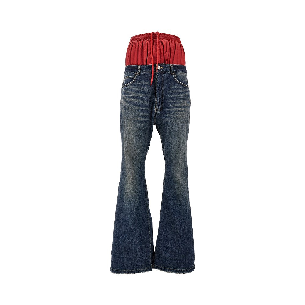 Jeans trompe l’œil a strati