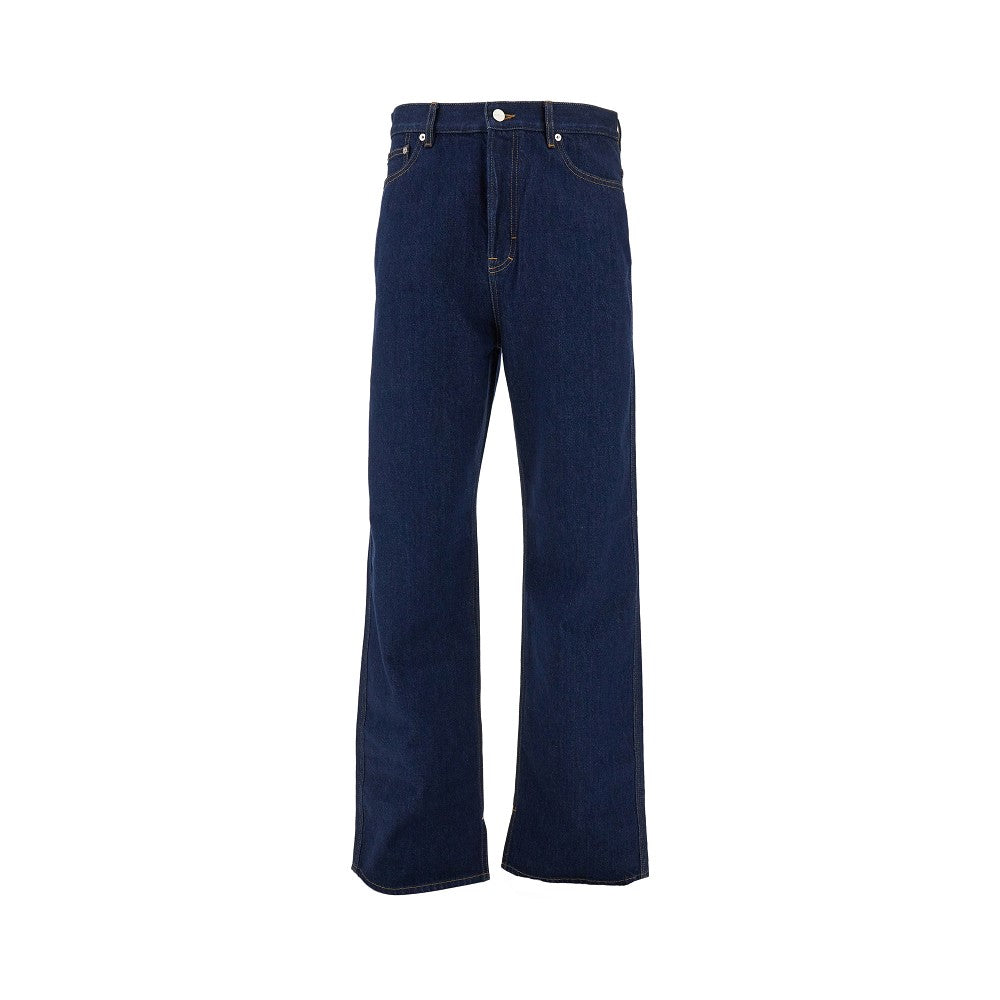 Loose Fit jeans with Rose embroidery